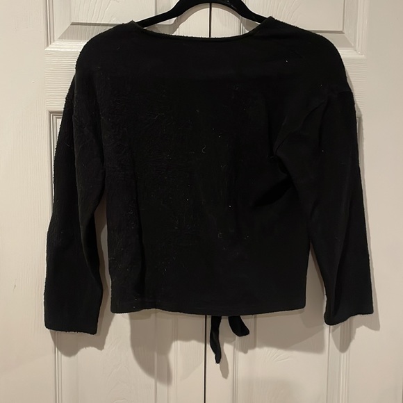 Madewell Black Tie Bottom Shirt Size Medium. - Picture 4 of 4